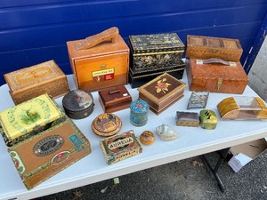 Misc. Wood and Metal Box Lot