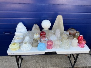 Glass Light Globe Shade Lot