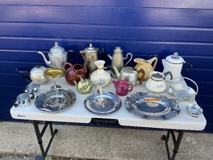 Misc. Coffee Pot Serving Platter Lot