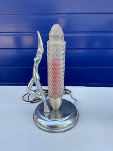 Art Deco Lamp with Figure