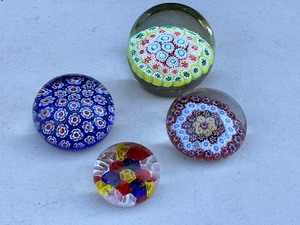Murano Millefiore Glass Paperweights