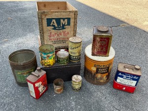 Misc. Tin Can Lot