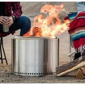 Solo Stove Bonfire 2.0 in.,19.5 in. x 14 in. Outdoor Stainless Steel Wood Burning Fire Pit Customer Returns See Pictures