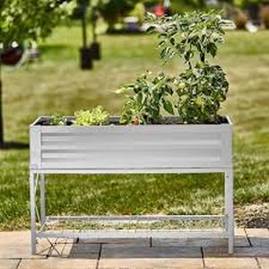 Lot of Vigoro Stand Up Steel Raised Garden Planter with Liner  Customer Returns See Pictures