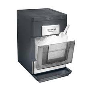 FRIGIDAIRE GALLERY 33 Lb Countertop Nugget Ice Maker with Touch Controls with Stainless Steel Trim and a Matt Finish  Customer Returns See Pictures