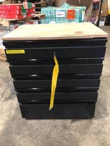 Husky Heavy Duty 18-Gauge Steel 5-Drawer Black Garage Base Cabinet Damaged  Customer Returns See Pictures