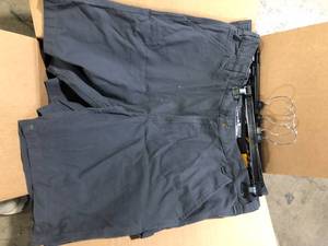 Lot of Carhartt Mens 40 Shadow CottonSpandex Rugged Flex Rigby Work ShortCustomer Returns See Pictures