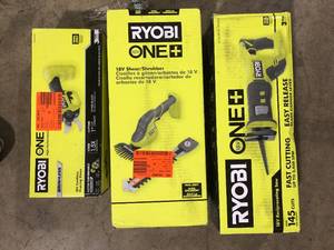 Lot of Assorted Ryobi Lawn Care Items Various Models and Conditions  Customer Returns See Pictures