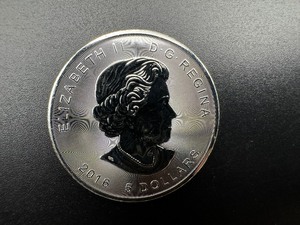 lot 78 image: 2016  BU One Ounce .9999 Silver Canada Superman Coin