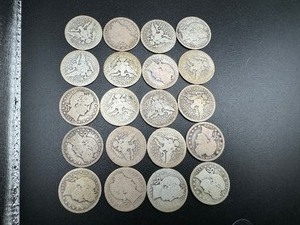 lot 84 image: 20 Mixed Date and Mint Silver Barber Quarters