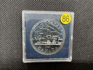lot 86 image: 1981 90% Uncirculated Canadian Silver Dollar