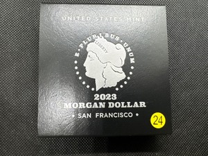 lot 24 image: 2023 Uncirculated San Francisco Morgan Dollar in Orig. Mint Package with COA