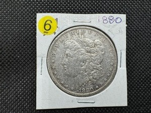 lot 6 image: 1880 Morgan Silver Dollar