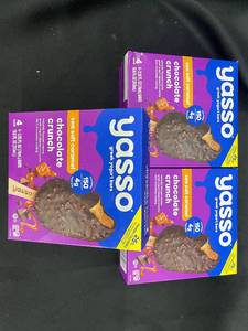 C - Yasso Greek Yogurt Bars Sea Salt Caramel Chocolate Crunch - 3 Boxes