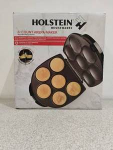 NEW HOLSTEIN HOUSEWARES 6-COUNT AREPA MAKER