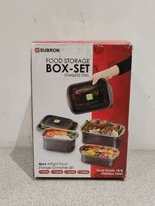 NEW SUBRON FOOD STORAGE BOX SET