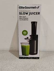 NEW ELITE GOURMET COMPACT SLOW JUICER