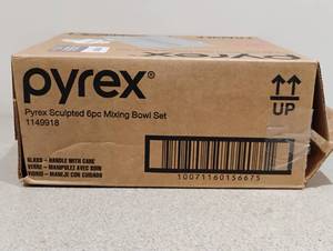NEW PYREX 6PC MIXING BOWLS SET