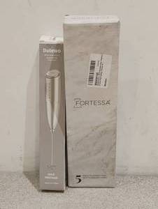 NEW FORTESSA TABLEWARE SET AND DUTEWO HANDHELD MILK FROTHER