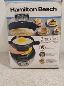 HAMILTON BEACH BREAKFAST SANDWICH MAKER