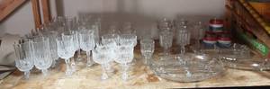 lot 46 image: Large Lot Of Assorted Stemware, Glassware & Serving Pieces