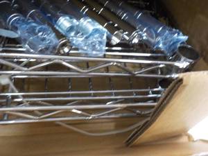 3 Shelf 12 square Storage Metal Ra...