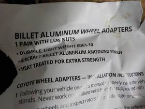 Wheel Adaptor...