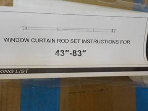 Window Curtain Rod 43-83...