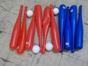 10 Plastic Bats and Some Balls...