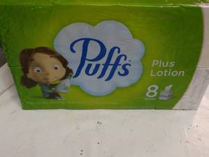 8 boxes Puffs 2 Ply Facial Tissue...