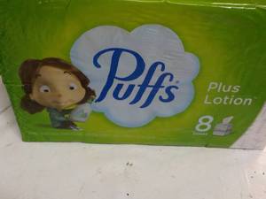 8 boxes Puffs 2 Ply Facial Tissue...
