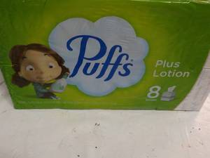 8 boxes Puffs 2 Ply Facial Tissue...