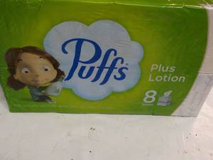 8 boxes Puffs 2 Ply Facial Tissue...