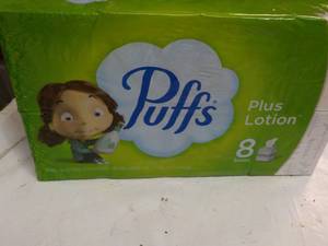8 boxes Puffs 2 Ply Facial Tissue...