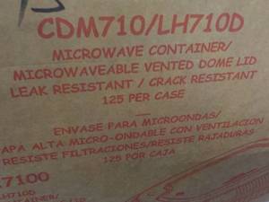 Case of 125 ct Microwable Vented Do...