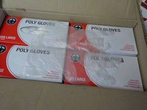 Case of 10,000 Polyethylene Gloves ...