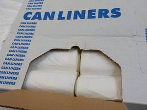 250 ct Can Liners 33 Gallon Clear...