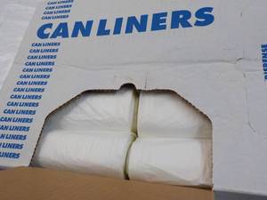 250 ct Can Liners 33 Gallon Clear...