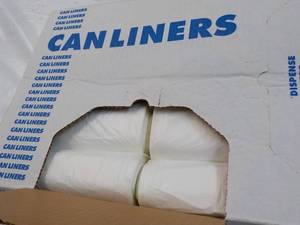 250 ct Can Liners 33 Gallon Clear...
