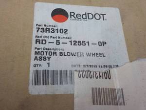 Red Dot Motor Blower Wheel...