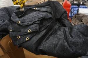 lot 53 image: heavy mesh fabric canopy tarp