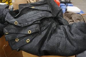 lot 56 image: heavy mesh fabric canopy tarp