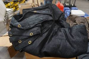 lot 65 image: heavy mesh fabric canopy tarp