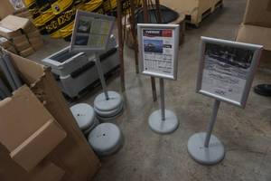 lot 66 image: display sign stands