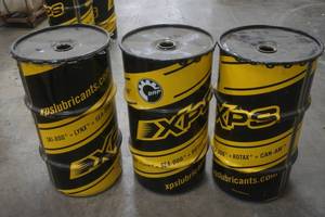lot 75 image: metal Express Lube barrel