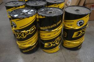 lot 77 image: metal Express Lube barrel