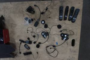 lot 84 image: head sets and remotes