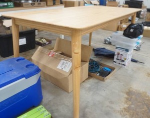 lot 100 image: wood table