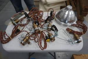 lot 330 image: clamp on lights