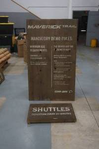 lot 385 image: wood signs